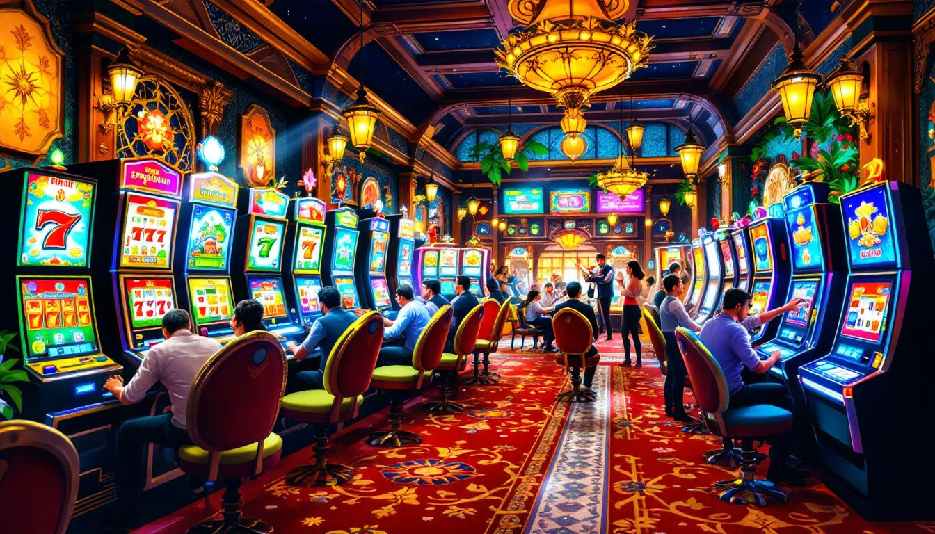 Una variedad de slots online disponibles en un casino en España.